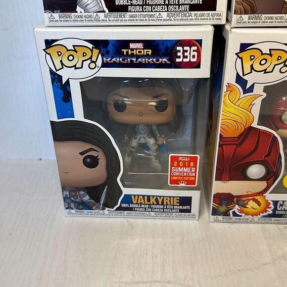 Funko Pop! Marvel 264 Groot #336 Valkyrie #314 Cable #433 Captain Marvel set of - Picture 4 of 9